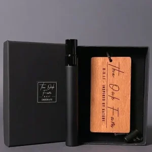Scented Wooden Card + 10ml Spray Air Freshener