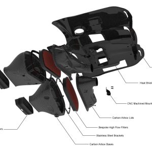 Eventuri Mercedes G63 W463, W463A, W464 ; M177 Engine code Carbon Intake EVE-G63AMG-CF-INT