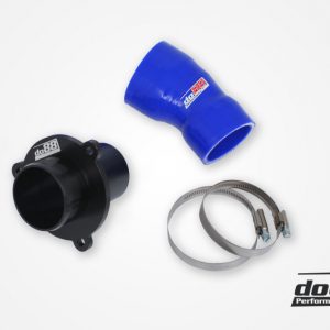 DO88 VAG 1.8/2.0 TSI (MQB) Turbo Muffler Delete. OEM Pressure pipes. Blue hose