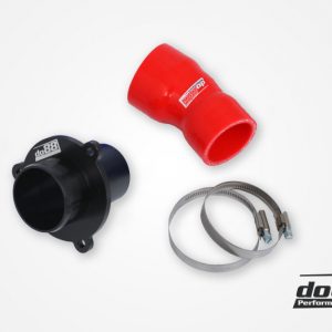 DO88 VAG 1.8/2.0 TSI (MQB) Turbo Muffler Delete. OEM Pressure pipes. Red hose