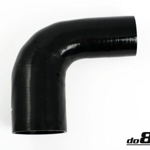 DO88 Silicone Hose Black 90 degree 3.25 - 4'' (83-102mm)