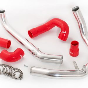 DO88 SAAB 9-3 2.0T 2003- OEM IC Pressure pipes with Red hoses