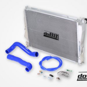 DO88 BMW M3 E46 Radiator Aluminum. Blue hose