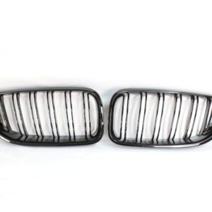 BMW 6 SERIES & F06 F12 F13 DOUBLE SLAT BLACK GRILLES - BLAK BY CT CARBON