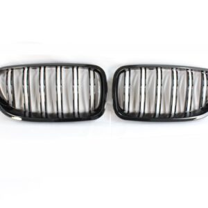 BMW F10 M5 & 5 SERIES BLACK DOUBLE SLAT GRILLES - BLAK BY CT CARBON