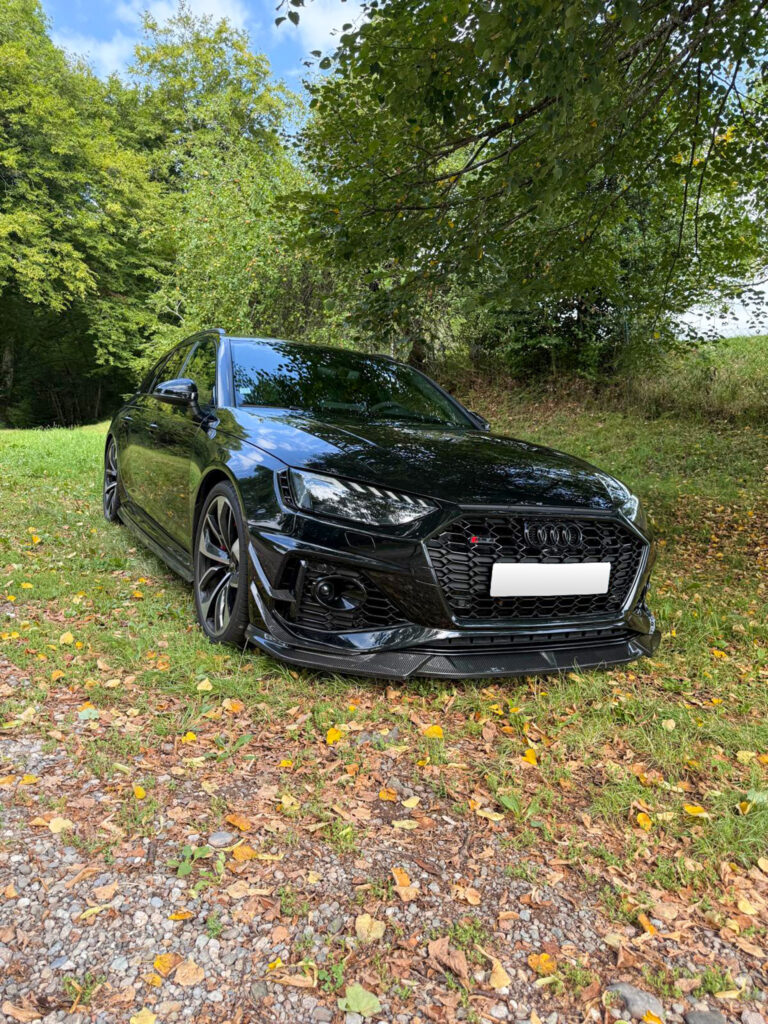 Audi RS4 B9.5 with CT Design carbon front canards