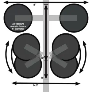 SeaSucker Komodo - Black (1-Bike Rack - Convertibles) BK1910B