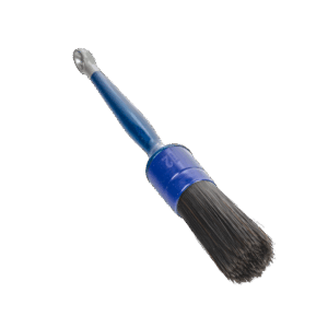 Blue brush with black bristles no. 12