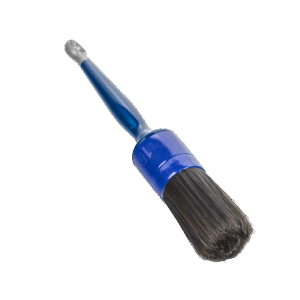 Blue brush with black bristles no. 16