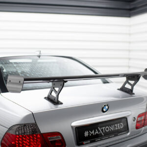 Maxton Design Carbon Spoiler With Internal Brackets Uprights BMW 3 Coupe E46 CF-BM-3-46-C-WING5-INT-245-P