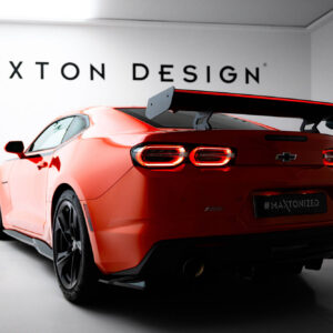 Maxton Design Carbon Spoiler With Internal Brackets Uprights + LED Chevrolet Camaro SS Mk6 Facelift CF-CH-CA-6F-SS-WING5-INT-245-P+LED