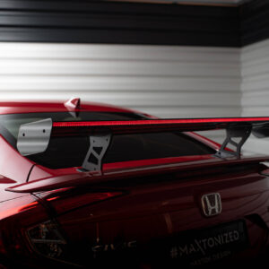 Maxton Design Carbon Spoiler With Internal Brackets Uprights + LED Honda Civic SI Mk10 CF-HO-CI-10-SI-WING5-INT-245-P+LED