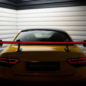 Maxton Design Carbon Spoiler With Upper Swan Mounting + LED Audi A5 Coupe 8T CF-AU-A5-1-WING5-UPP-245-P+LED