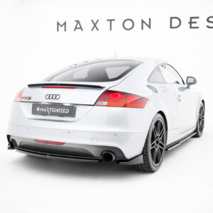 Maxton Design Central Rear Splitter for Audi TT S-Line 8J Facelift AU-TT-2-SLINE-RD1G