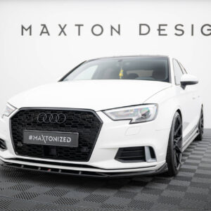 Maxton Design Front Splitter Audi A3 Sedan 8V Facelift AU-A3-8VF-S-FD1G