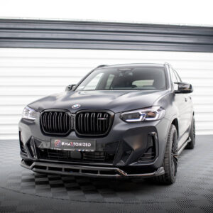 Maxton Design Front Splitter BMW X3 M-Pack G01 Facelift / iX3 M-Pack G08 Facelift BM-X3-01F-MPACK-FD1G+FD1RG