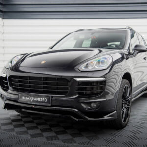Maxton Design Front Splitter Porsche Cayenne Mk2 Facelift PO-CAY-2F-FD1G+FD1RG