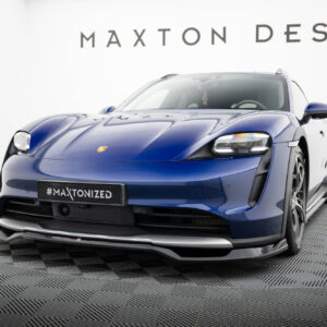 Maxton Design Front Splitter Porsche Taycan Cross Turismo 4S PO-TAY-1-4S-CT-FD1G