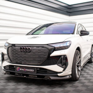 Maxton Design Front Splitter V.1 Audi Q4 e-tron Sportback S-line Mk1 AU-Q4-ETRON-1-SB-FD1G