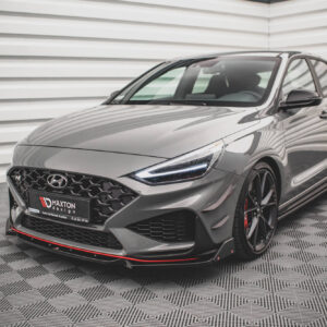 Maxton Design Front Splitter V.1 + Flaps Hyundai I30 N / I30 N-Line Hatchback/Fastback Mk3 Facelift HY-I30-3F-N-FD1G+FSF