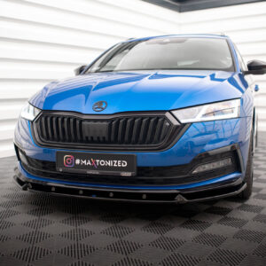 Maxton Design Front Splitter V.1 Skoda Octavia Sportline Mk4 SK-OC-4-SL-K-FD1G
