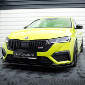Maxton Design Front Splitter V.2 + Flaps Skoda Octavia RS Mk4 SK-OC-4-RS-FD2G+FSF
