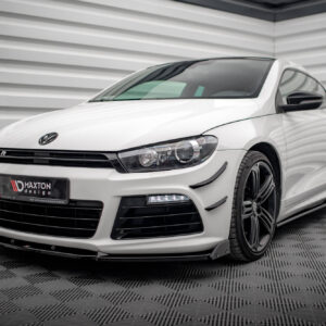 Maxton Design Front Splitter V.3 + Flaps Volkswagen Scirocco R Mk3 VW-SC-3-R-FD3G+FSF1B