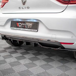 Maxton Design Rear Splitter (with vertical bars) Renault Clio Mk5 RE-CL-5-RSD1G+RD1G
