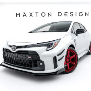 Maxton Design Street Pro Front Splitter + Flaps Toyota GR Corolla Mk12 TOCO12GR4CNC-FD1BRB+FSF1G