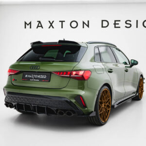 Maxton Design Street Pro Rear Diffuser Audi S3 Sportback 8Y Facelift AUS38YFCNC-RS1B+BRBI