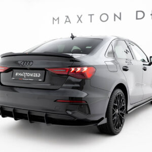 Maxton Design Street Pro Rear Diffuser + Flaps Audi A3 Sedan 8Y AUA38YSCNC-RS1B+BRBI+RSF1G
