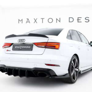 Maxton Design Street Pro Rear Diffuser V.2 Audi RS3 Sedan 8V Facelift AURS38VFSCNC-RS2BRB