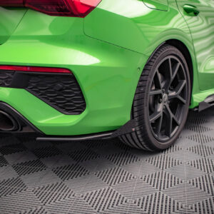 Maxton Design Street Pro Rear Side Splitters + Flaps Audi RS3 Sedan 8Y AURS38YSCNC-RSD1B+RSF1G