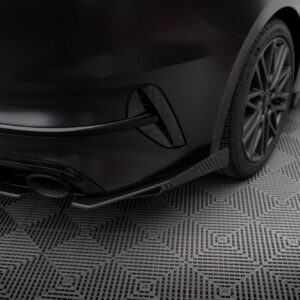 Maxton Design Street Pro Rear Side Splitters + Flaps Kia Proceed GT Mk1 Facelift KICE3FPROGTCNC-RSD1B+RSF1G