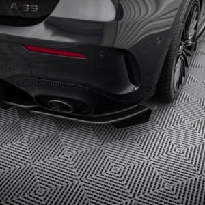 Maxton Design Street Pro Rear Side Splitters + Flaps Mercedes-AMG A35 Hatchback W177 MEA177F35CNC-RSD1B+RSF1G