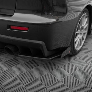 Maxton Design Street Pro Rear Side Splitters + Flaps Mitsubishi Lancer EVO X MILA10EVOCNC-RSD1BRB+RSF1G