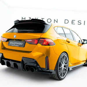 Maxton Design Street Pro Rear Side Splitters V.2 + Flaps BMW 1 M-Pack F70 BM170MCNC-RSD2B+RSF2G