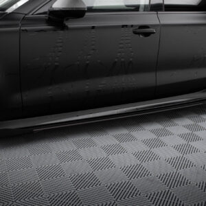 Maxton Design Street Pro Side Skirts Diffusers + Flaps Audi A7 RS7 Look C7 AUA7C7RS7LOOKCNC-SD1B+SF1G