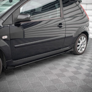 Maxton Design Street Pro Side Skirts Diffusers + Flaps Ford Fiesta ST Mk6 FOFI6STCNC-SD1B+SF1G