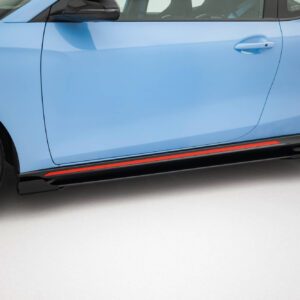 Maxton Design Street Pro Side Skirts Diffusers + Flaps Hyundai Veloster N Mk2 HYVE2NCNC-SD1B+SF1G