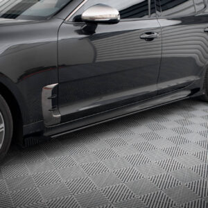 Maxton Design Street Pro Side Skirts Diffusers + Flaps Kia Stinger GT / GT-Line / Standard Mk1 KIST1GTLINECNC-SD1B+SF1G