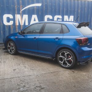 Maxton Design Street Pro Side Skirts Diffusers + Flaps Volkswagen Polo GTI Mk6 VWPO6GTICNC-SD3B+SF1G