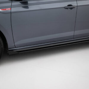 Maxton Design Street Pro Side Skirts Diffusers + Flaps Volkswagen Polo GTI Mk6 Facelift VWPO6FGTICNC-SD1B+SF1G
