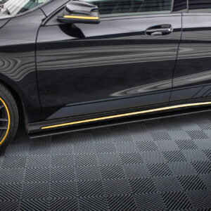 Maxton Design Street Pro Side Skirts Diffusers Mercedes-AMG CLA 45 C117 Facelift MECLA117AMGAEROCNC-SD1B