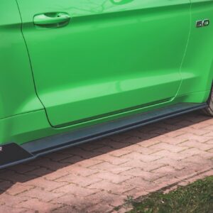 Maxton Design Street Pro Side Skirts Diffusers V.2 Ford Mustang GT Mk6 Facelift FOMU6FGTCNC-SD2B