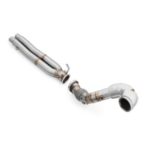 RM Motors Downpipe AUDI RSQ3 2.5 TFSI with heat shield
