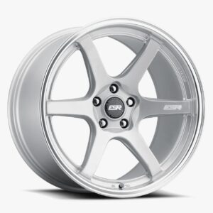 ESR Wheels APX6 18x9.5 5x108 ET22 Hyper Silver w/ Machined Lip 89551422 APX6HS-ML 5X108