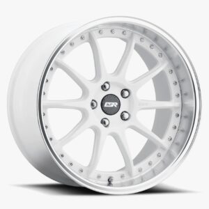 ESR Wheels CS12 19x9.5 5x112 ET35 Gloss White w/ Machined Lip 99551235 CS12WHT-ML