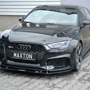 Maxton Design Front Racing Splitter V.1 Audi RS3 Sportback 8V Facelift AU-RS3-8VF-CNC-FD1A