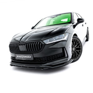 Maxton Design Front Splitter V.1 Skoda Superb Sportline Mk4 SK-SU-4-SL-FD1G+FD1RG